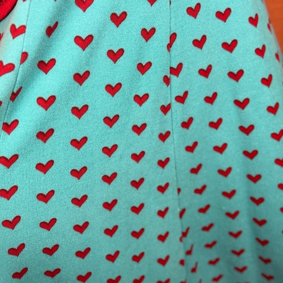 Voodoo Vixen Heart Patterned Dress with Red Accents Size Small.  E73 - Picture 3 of 17